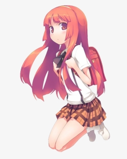 Anime School Girl Transparent, HD Png Download, Free Download
