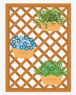 Lattice Gardening Clipart - Cut A Milk Crate, HD Png Download, Free Download