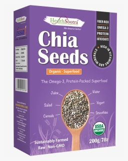 Chia Seeds Front - Brown Rice, HD Png Download, Free Download