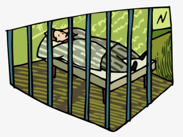 Person In Jail Sleeping Animated, HD Png Download, Free Download