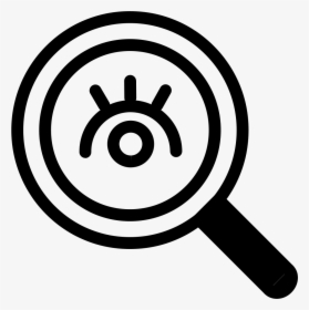 Search Interface Symbol Of A Magnifier With An Eye - Spend Time Icon Png, Transparent Png, Free Download