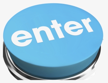 Enter Blue Button 000014110771 Full - Circle, HD Png Download, Free Download