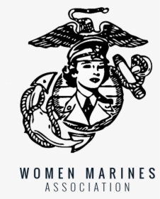 Line Art,font,clip Book,illustration,black And White,symbol,art - Women Marines Association, HD Png Download, Free Download