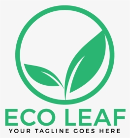 Eco Leaf Vector Logo Design - Circle, HD Png Download, Free Download