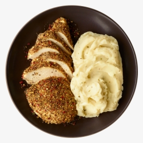 Main Plate Mashed - Plates With Mashed Potatoes, HD Png Download, Free Download