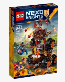 Lego Nexo Knights General Magmar's Siege Machine, HD Png Download, Free Download