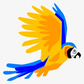 Clip Art Rainforest Birds Clipart - Parrot Flying Clip Art, HD Png Download, Free Download