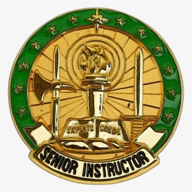 Us Army Senior Instructor Id Badge - Army Instructor Badge On Asu, HD Png Download, Free Download