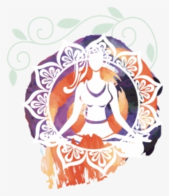 Kisspng Yoga Painting Hand Painted Decorative Painting - Illustration, Transparent Png, Free Download
