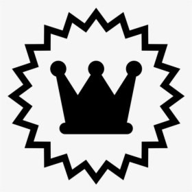 Crown, Vector Crown, Print, Black, Figure, Sticker - Party On The Patio, HD Png Download, Free Download