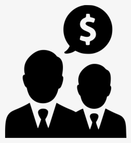 Dollar Businessmen Salesmen Income Talking Negotiations - Business Partner Icon Png, Transparent Png, Free Download