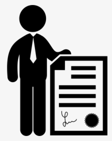Transparent Business Person Icon Png - Certificate Of Employment Icon, Png Download, Free Download