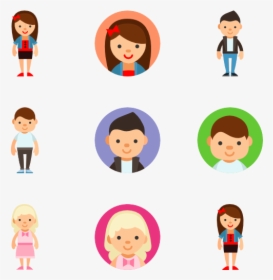Children Avatars - Child Icon Vector Png, Transparent Png, Free Download