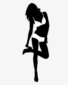 Hot Girls Silhouette Png, Transparent Png, Free Download