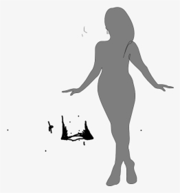 Pink Female Silhouette Png, Transparent Png, Free Download