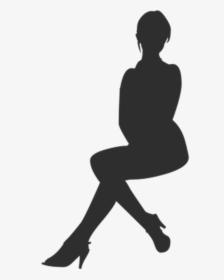Transparent Gallop Clipart - Lady Sitting Silhouette Png, Png Download, Free Download