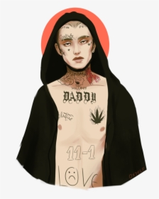 Lil Tattoo Peep Crybaby Art Free Download Png Hd - Lil Peep 1 11, Transparent Png, Free Download