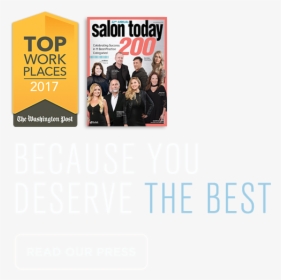 Because You Deserver The Best - Salon Today, HD Png Download, Free Download