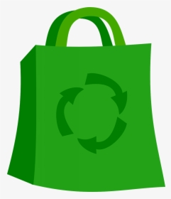 Free Green Shopping Bag - Reusable Shopping Bag Cartoon, HD Png Download, Free Download