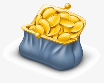 Gold Money Coins Bag Vector Of Coin Clipart - Money Vector, HD Png Download, Free Download