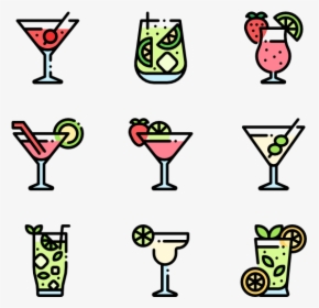 Cocktails - Cocktail Icon Png, Transparent Png, Free Download