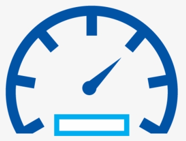 Blue Outline Of Stop Watch Timer Clock - Speedometer Clipart Png, Transparent Png, Free Download