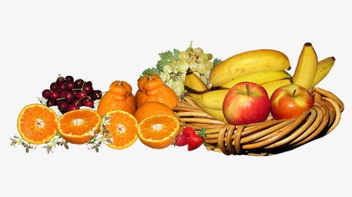 Frutas, Cesta, Los Alimentos, Naranjas, Plátanos - Alimentos Png, Transparent Png, Free Download