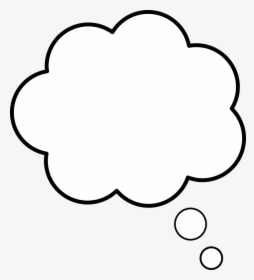 Cloud, Speaking, Speech Bubble, Talk - Thought Bubble Icon White, HD Png Download, Free Download