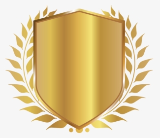 Shield Badge Free Png Image - Transparent Background Golden Shield Png, Png Download, Free Download