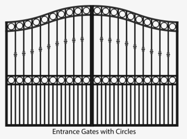 Steel Estate Gates With Circles - Main Gate Design Simple, HD Png Download, Free Download