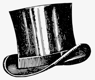 Top Hat Drawing Vintage Transparent Png - Vintage Top Hat Clip Art, Png Download, Free Download
