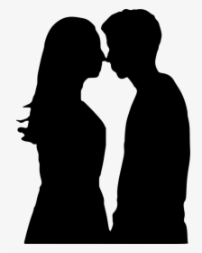 Emotion,human Behavior,interaction - Pregnant Woman And Man Silhouette, HD Png Download, Free Download