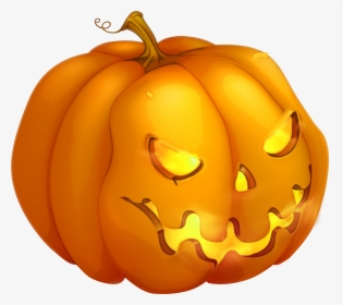 Halloween Evil Pumpkin Png Clipart Image - Halloween Pumpkin Transparent, Png Download, Free Download