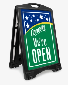 Come In We Are Open Sidewalk Sign Kit - No Parking Sign Portable, HD Png Download, Free Download