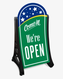Come In We Are Open Sidewalk Sign Kit - Come In We Re Open, HD Png Download, Free Download