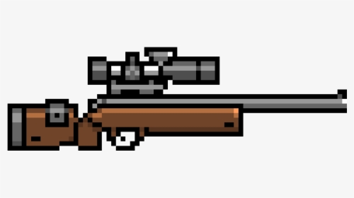 Pixelated Gun With Transparent Background, HD Png Download, Free Download