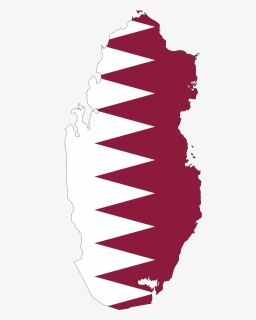 Qatar Map Flag With Stroke Clip Arts - Stick Figure Clip Art, HD Png Download, Free Download