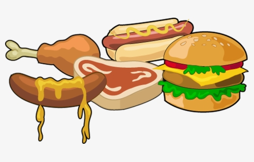 Hamburger Clipart School Food - Fast Food, HD Png Download, Free Download