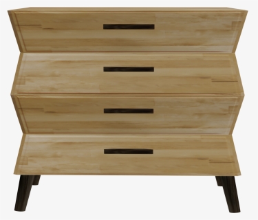 Pine Wood Dresser Modern 3d Front - Chest Of Drawers, HD Png Download, Free Download