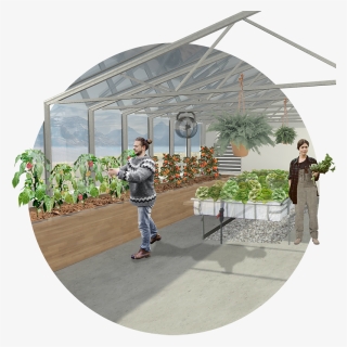 Internior Render Greenhouse - Greenhouse, HD Png Download, Free Download