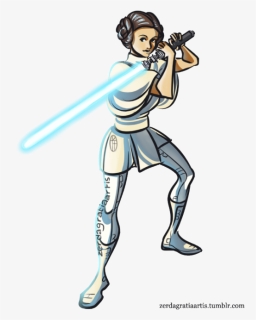 Leia Star Wars - Leia Star Wars Cartoon, HD Png Download, Free Download