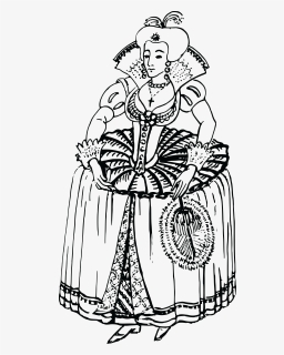 Free Clipart Of A Rich Lady - Farthingale Png, Transparent Png, Free Download