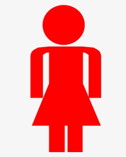Woman Female Pictogram Bathroom Png Image - Female Stick Figure, Transparent Png, Free Download