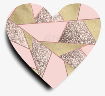 Glitter Heart Love Decoration Scrapbooking Overlay - Patchwork, HD Png Download, Free Download