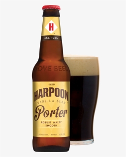 Vanilla Bean Porter Bottle And Glass, Pdf - Harpoon Dunkin Coffee Porter, HD Png Download, Free Download