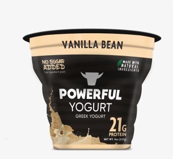 Vanilla Bean Greek Yogurt - Powerful Yogurt, HD Png Download, Free Download