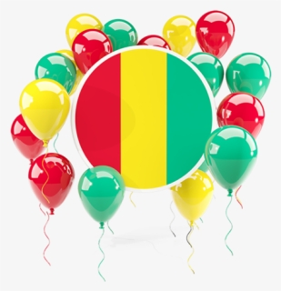 Round Flag With Balloons - Balloon With Ghana Flag, HD Png Download, Free Download