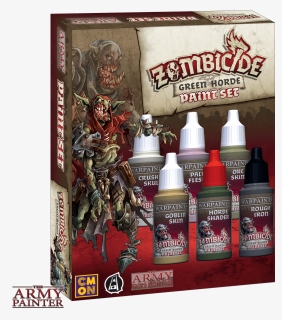 Zombicide Green Horde Paint Set - Zombicide Zombi Paint, HD Png Download, Free Download