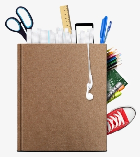Stationery Vector With Books And Pencils - Books & Pencils Transparent, HD Png Download, Free Download