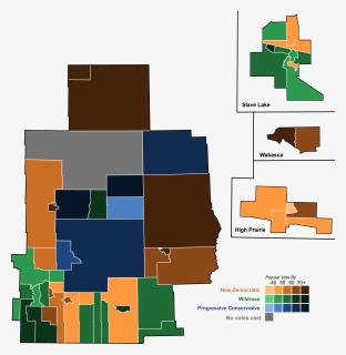 Alberta General Election, 2015 Results By Polling Division - Cross, HD Png Download, Free Download